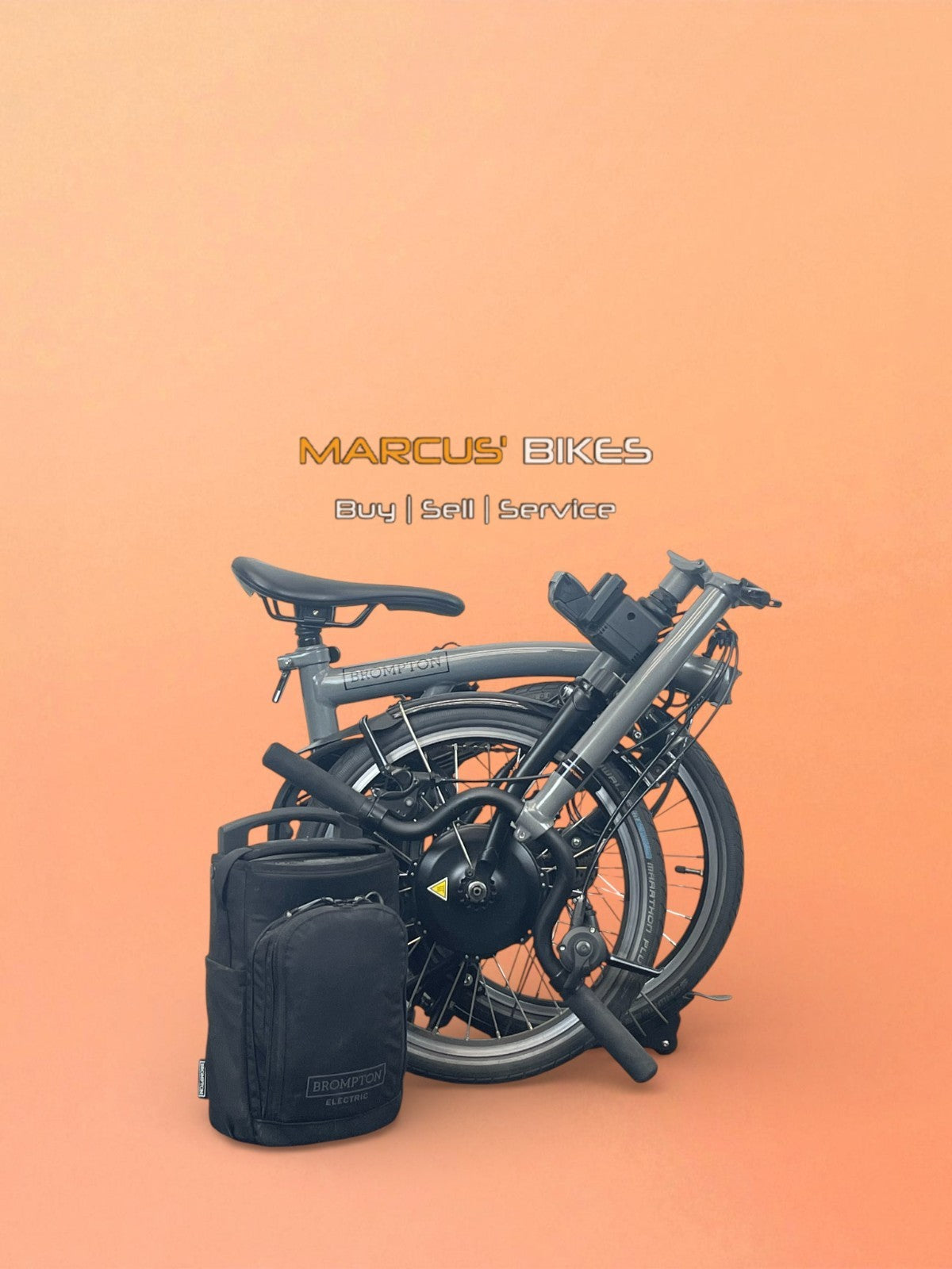Brompton P Line Urban ElectricBike - Storm Grey