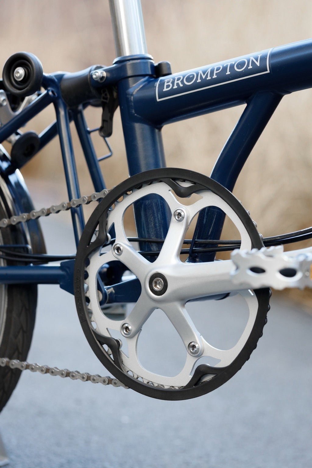 Folding Bicycle Brompton M3L 2019 Navy Blue Extra Front Bag Excellent Condition