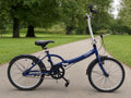 Apollo Tuck Folding Bike 20in Blue 1-Speed V-Brake Kickstand