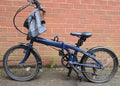 Tern Link B7 Folding Bike Midnight Blue With Hanging Basket Accessory