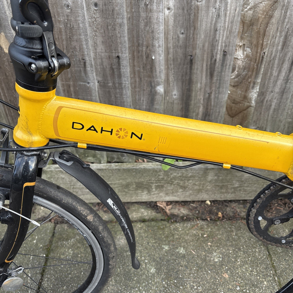 Dahon Speed Pro -7 Speed Folding Bike In Yellow