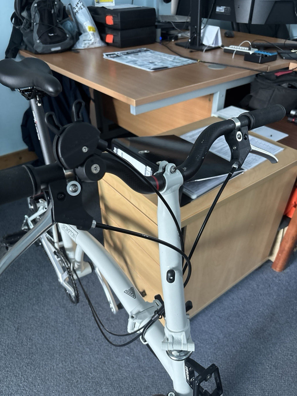 Brompton A Class Folding Bike With Upgrades Nearly New