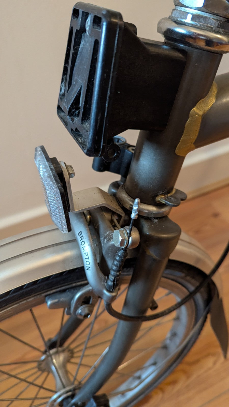 Brompton S3L, 2008 – Original Raw Lacquer – Excellent Condition – Leather Saddle