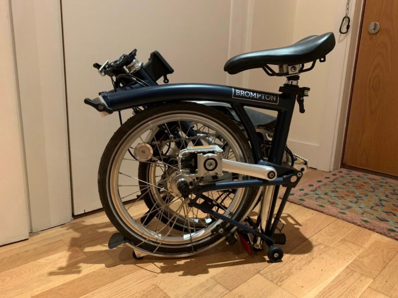 2022 Brompton C Line 3 Speed Folding Bike | Blue | Mudguards Excellent Condition