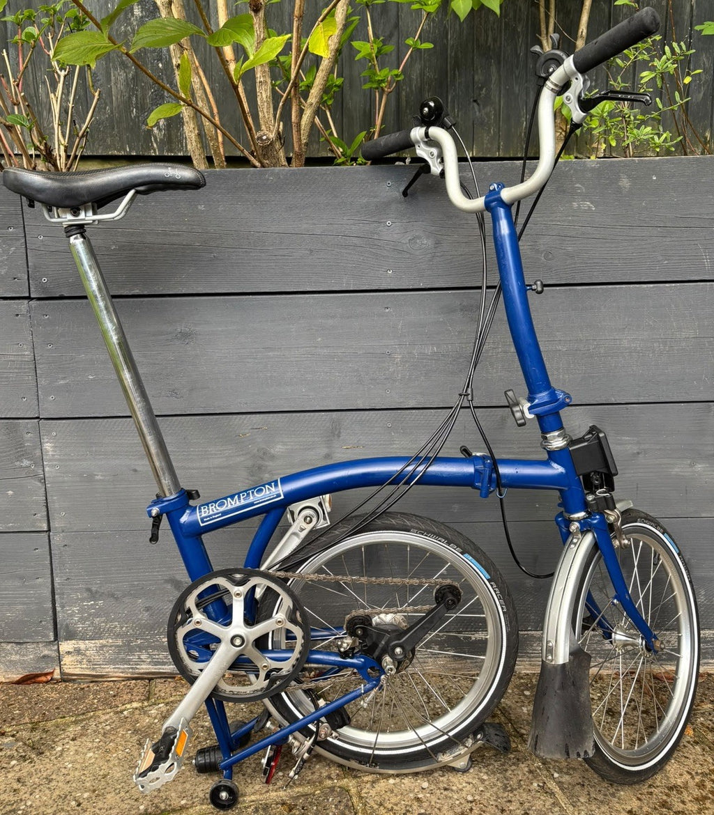 Brompton H6L C Line 6 Speed Folding Bicycle in Cobalt Blue - Light Leisure Use