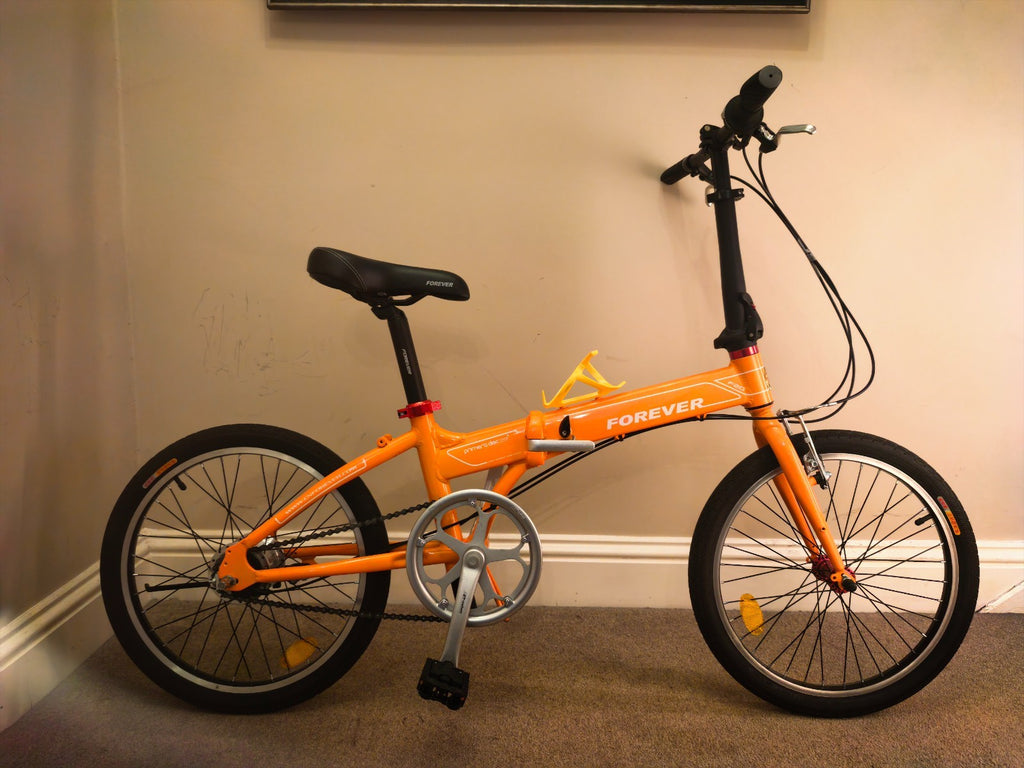 Forever adult folding bike orange great condition