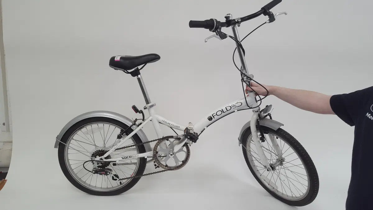 Saxon FOLD3 Leisure Folder 20 Folding Bike White 6 Speed