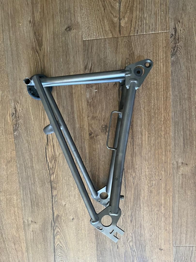 Original Brompton titanium rear triangle
