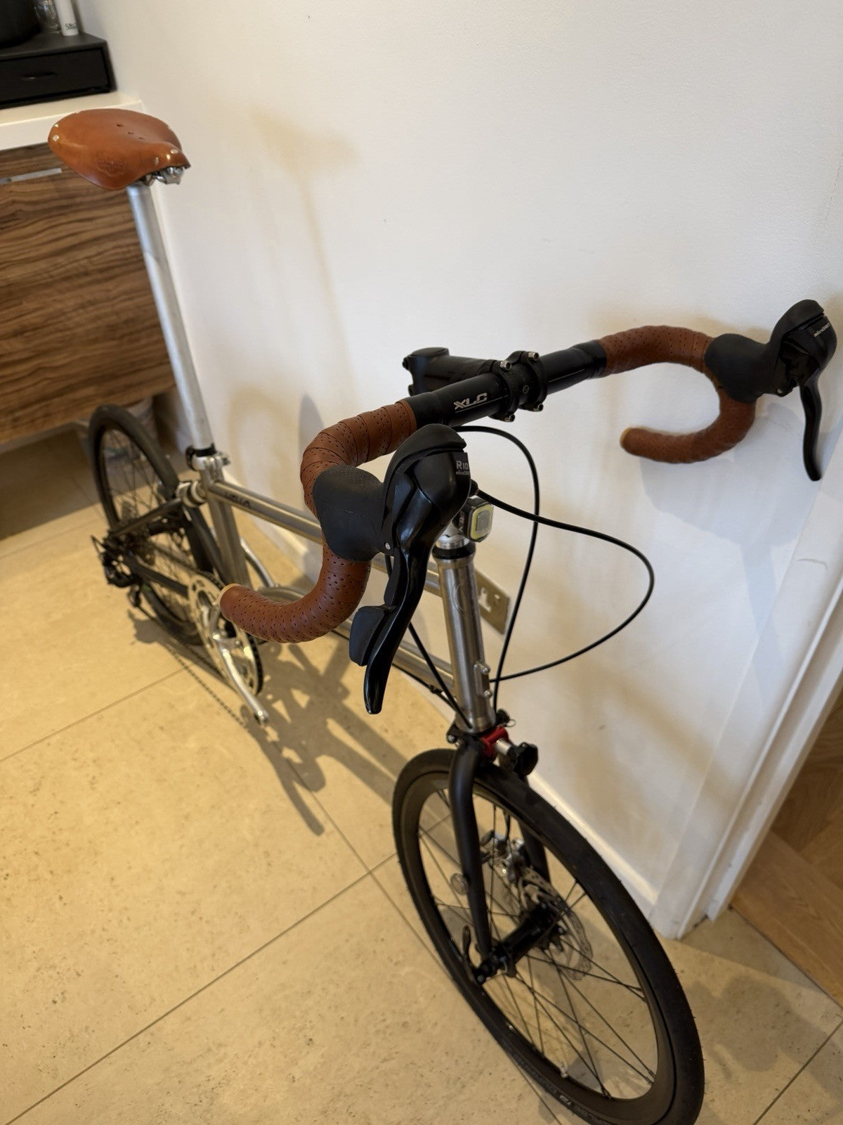 Vello Titanium Ultralight Folding Bike 451 Kinetix Pro Disc Wheels TRP Hydro