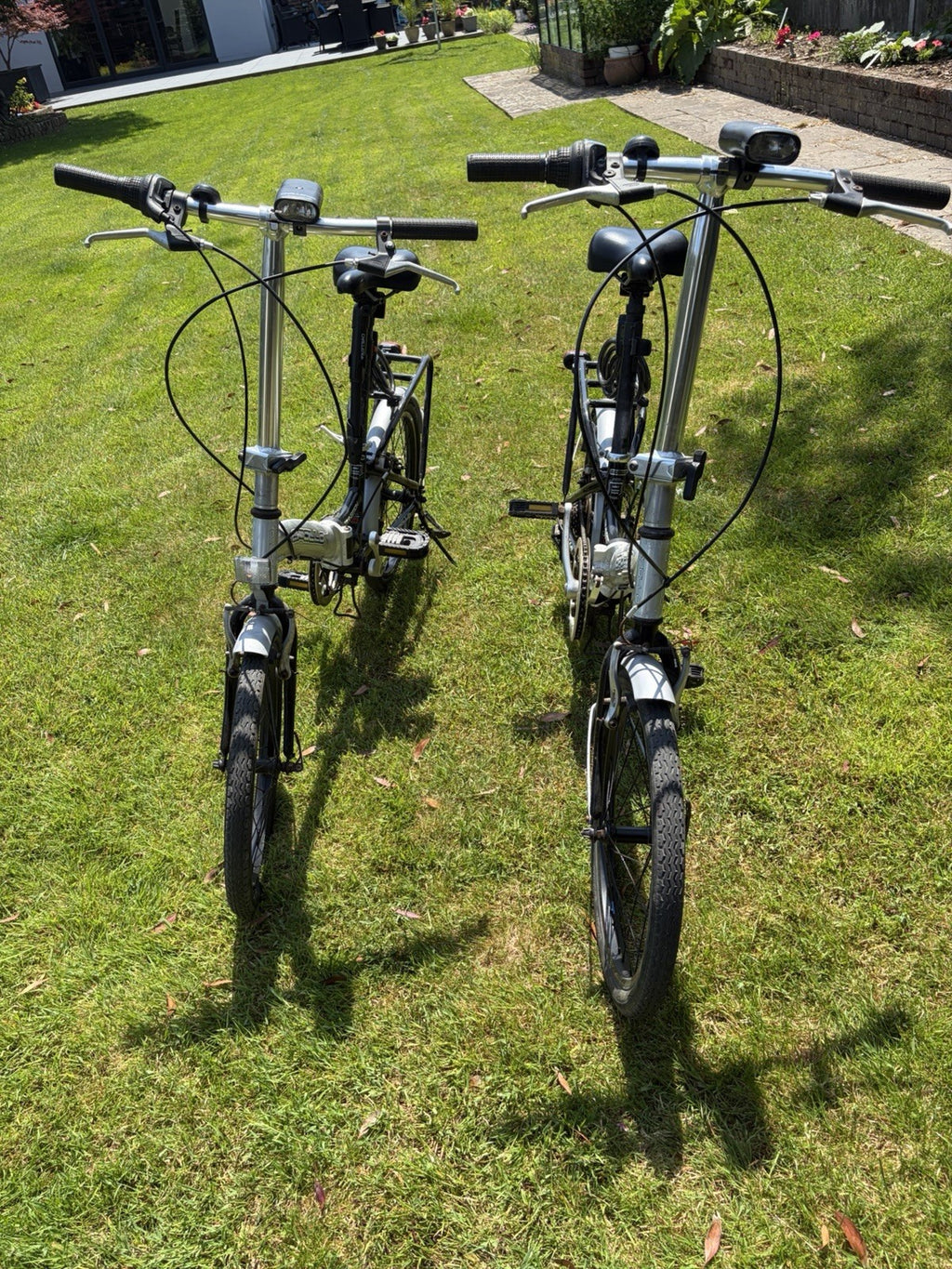 Pair of Folding Bikes His and Hers Folding Bikes 20" Wheels Ready To Go