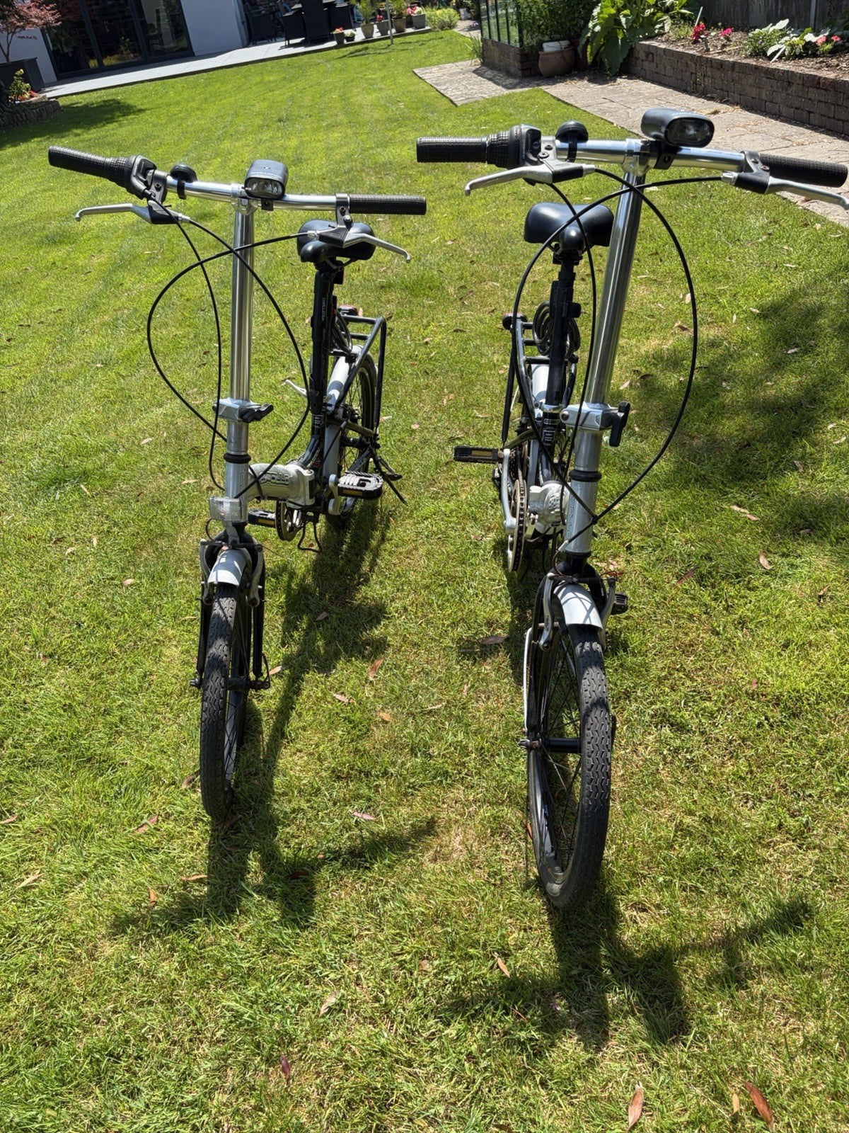 Pair of Folding Bikes His and Hers Folding Bikes 20" Wheels Ready To Go