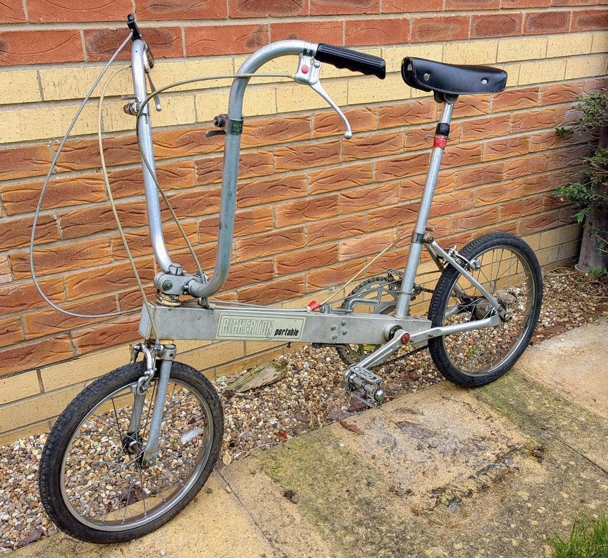 Vintage Aluminium Bickerton Portable Folding Bike Compact Portable & Carry Bag