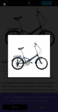 Raleigh Parkway Folding Bicycle. Great For Commuting or Motorhomes And Caravans