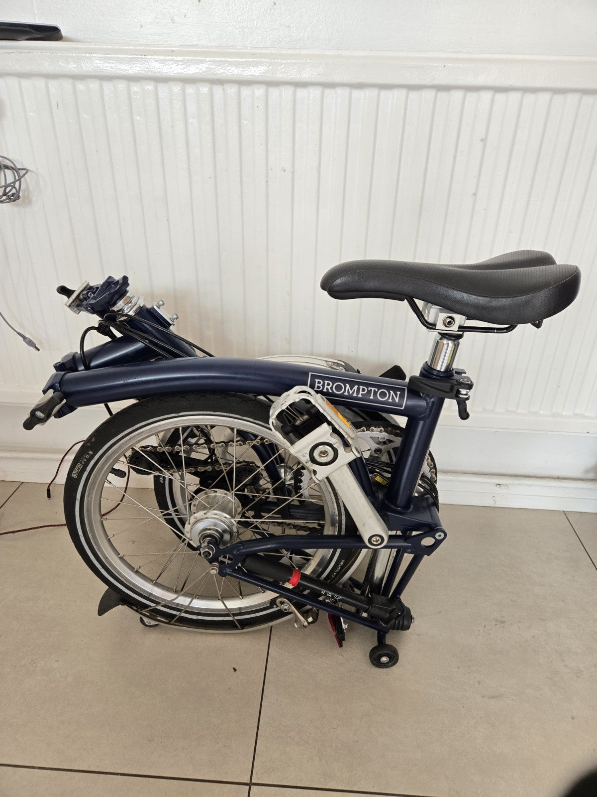 2017 Brompton 6-Speed Folding Bike Navy blue