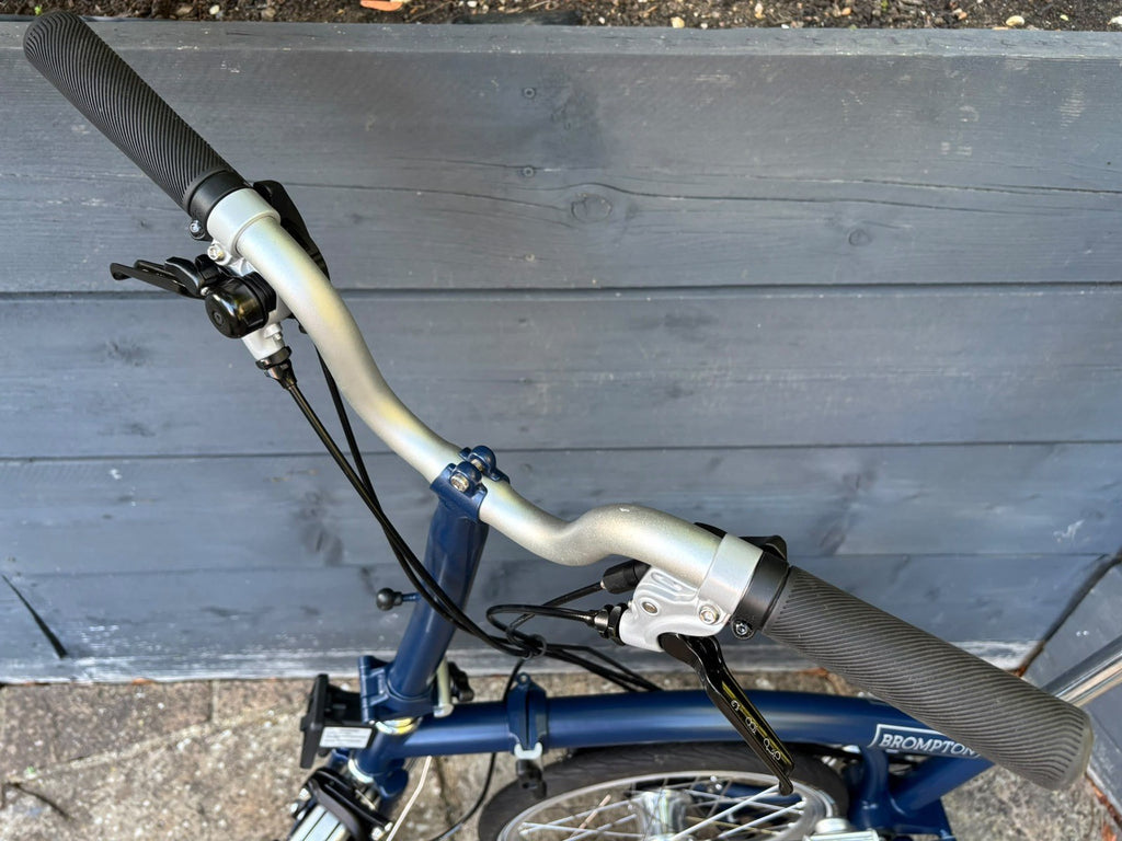2021 Brompton M6L C Line Folding Bicycle 6 Speed Tempest Blue - Hardly Used