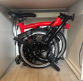 Brompton M6L Black Edition 2020 Folding Bike 6 Speed Red/Black