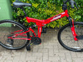 Cross CXF 300 foldable bicycle in red