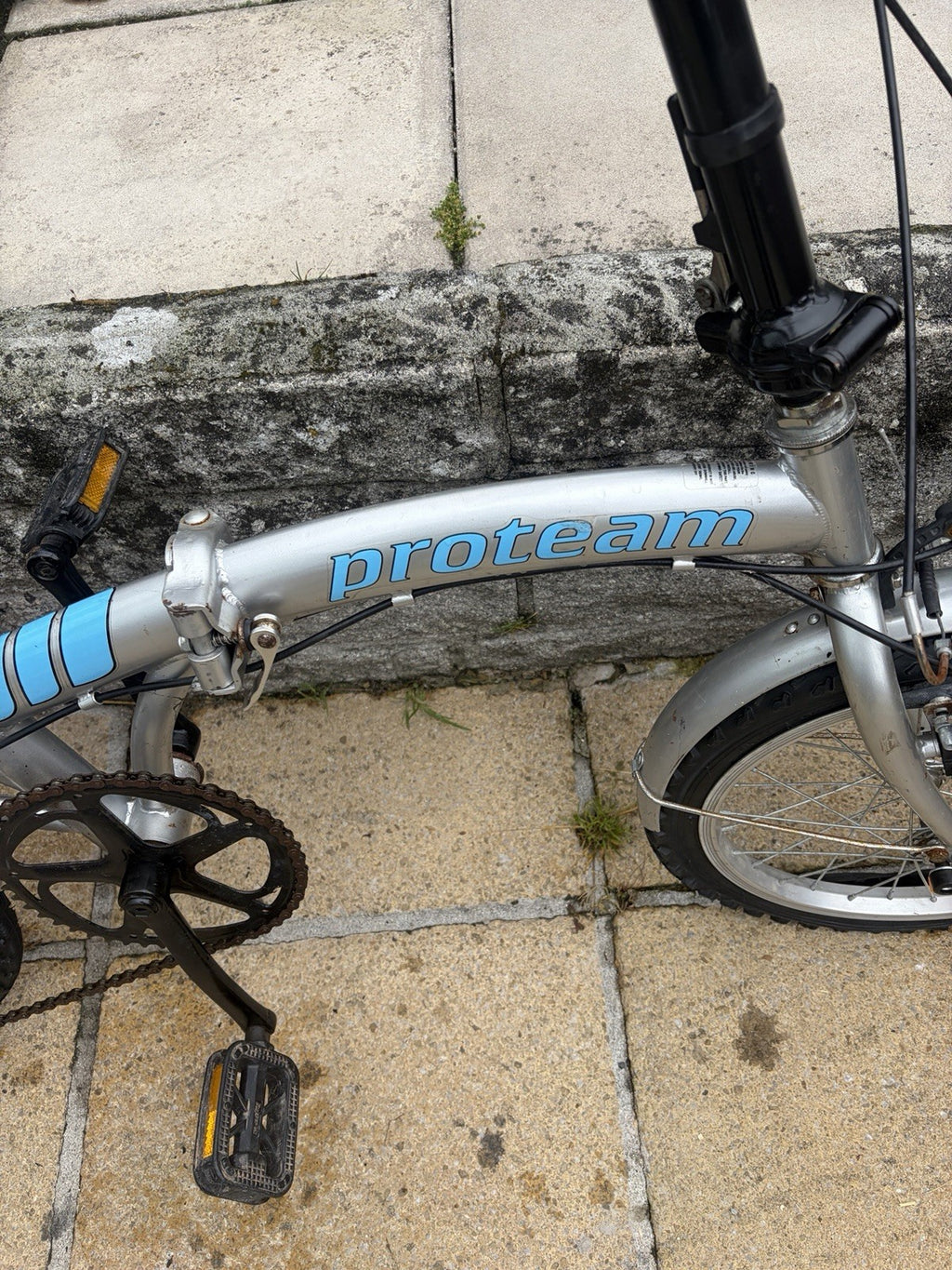 Proteam Folding Bike   6 shimano  gears  16' wheels' bicycle  fold up
