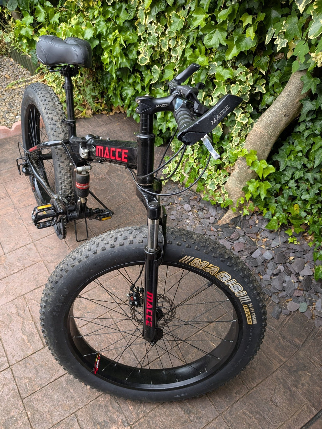 Folding Dual Suspension Fat Wheeled Mountain Bike, 21 Speed Adult bicycle
