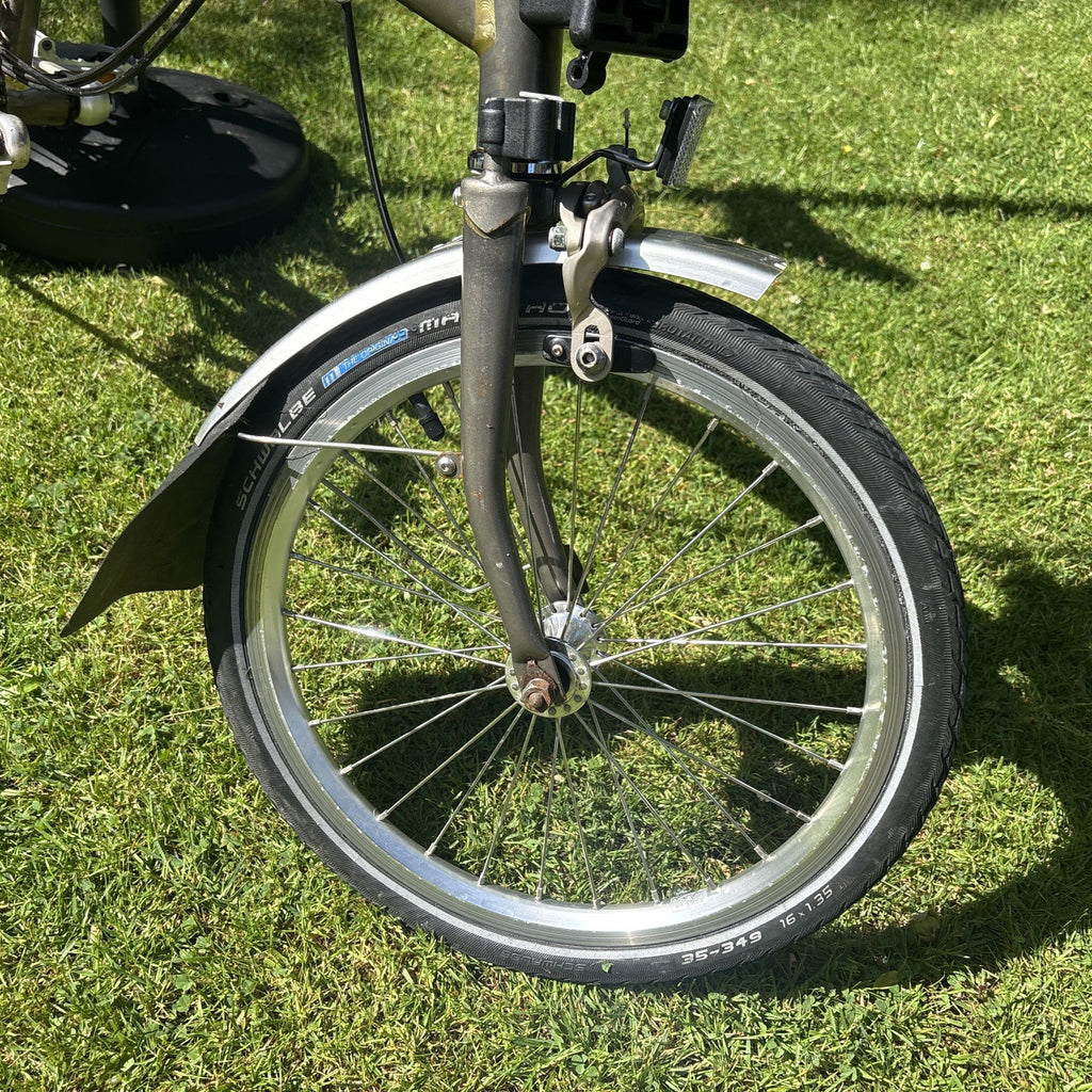 Brompton Folding Bike 6-Speed, Raw Lacquer