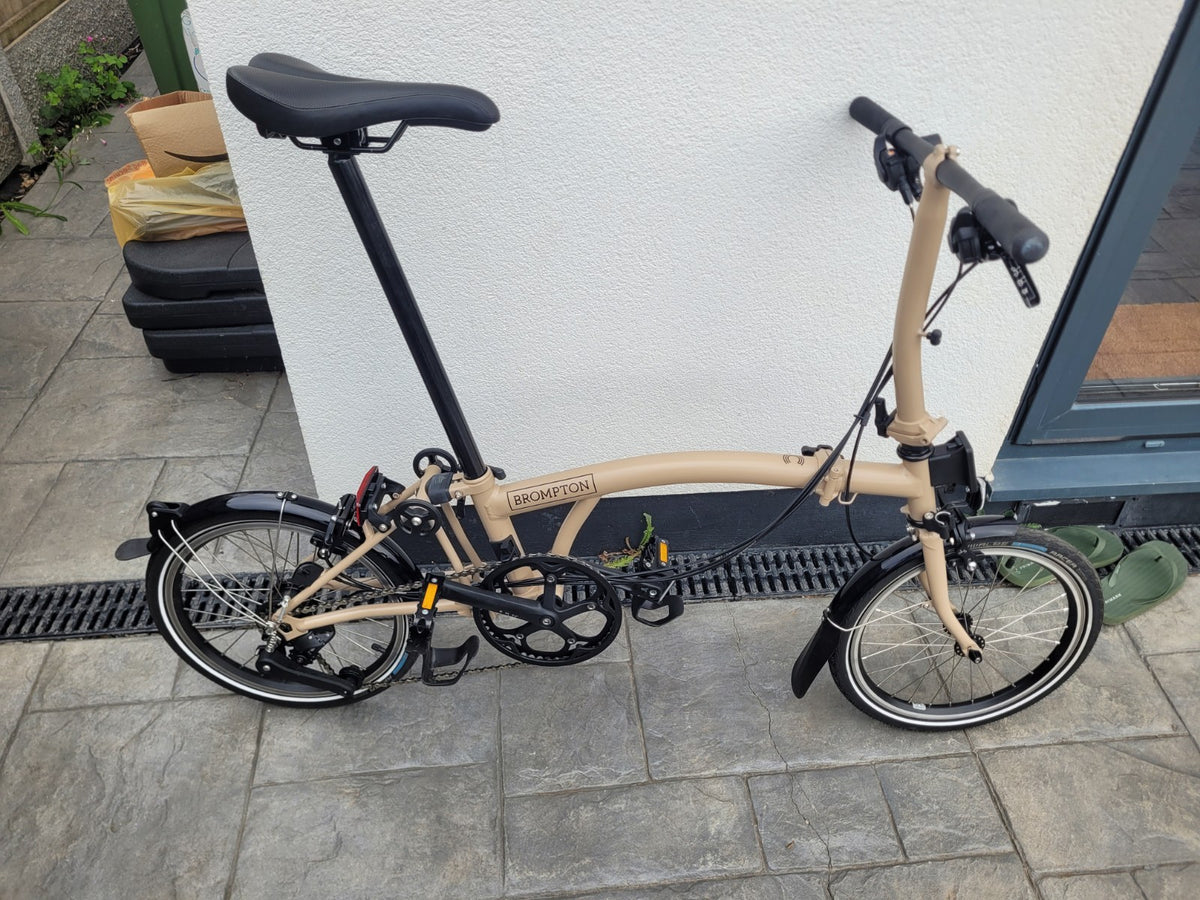 Brompton C LINE 12 SPEED  LATE BEIGE 2026 MODEL *BARELY USED*