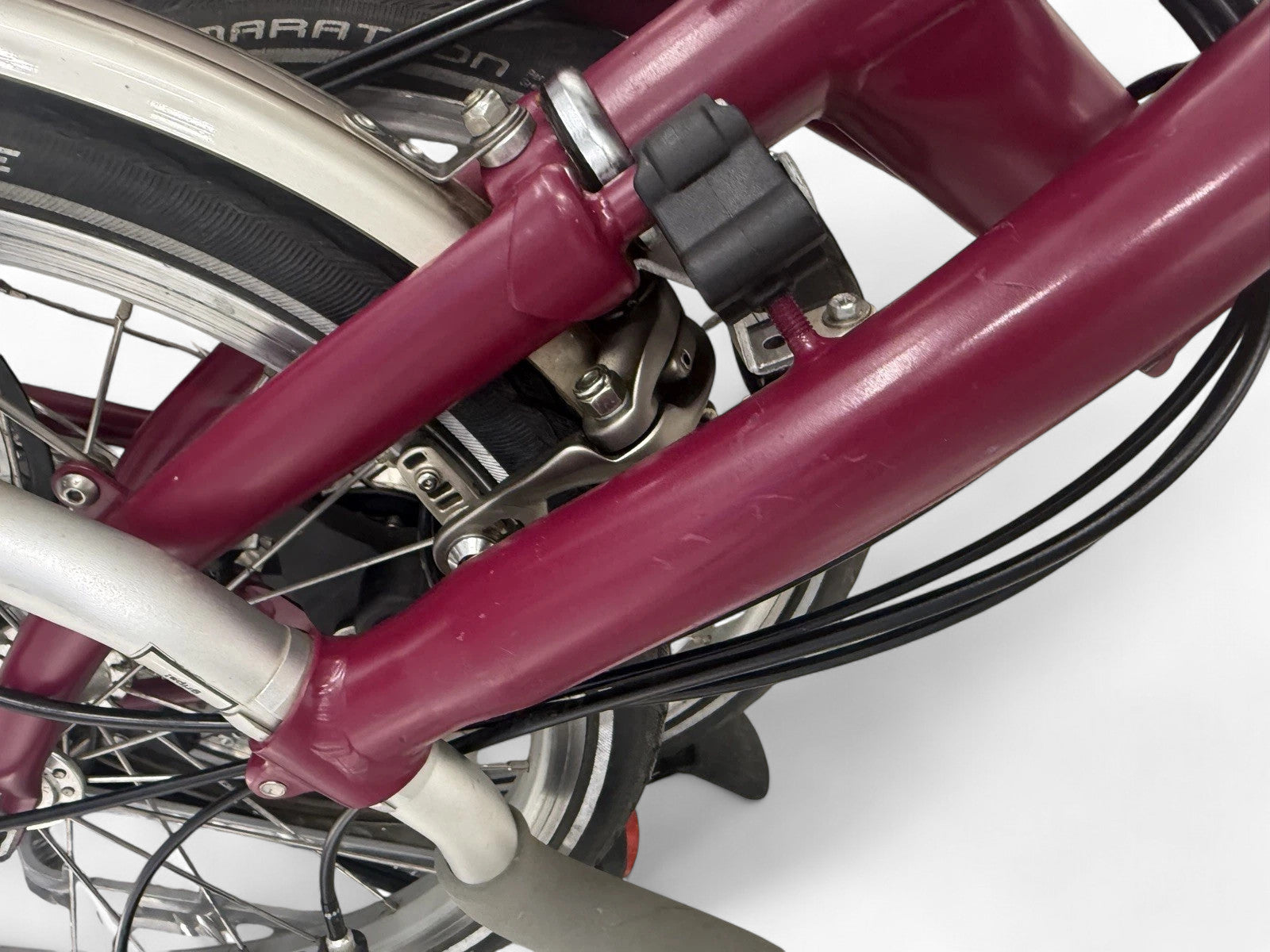 Brompton C Line P6R (6 Speed) folding bicycle - Claret