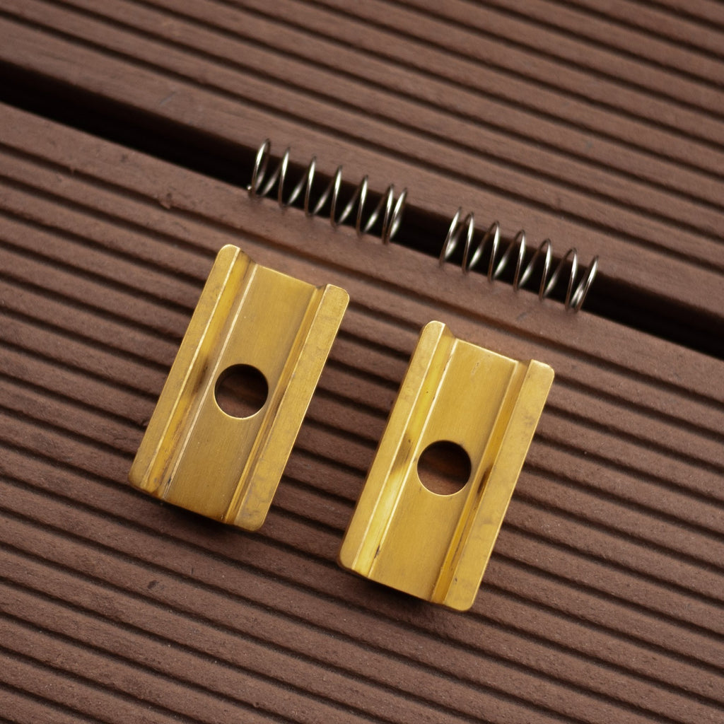 Brompton Bike Ti Parts Workshop Lightweight T2 Titanium Hinge Clamp Plate Gold