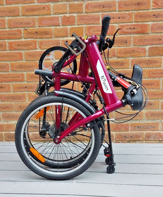 TWO b' Twin Hoptown 20 folding bikes in excellent condition. Made for Decathlon.