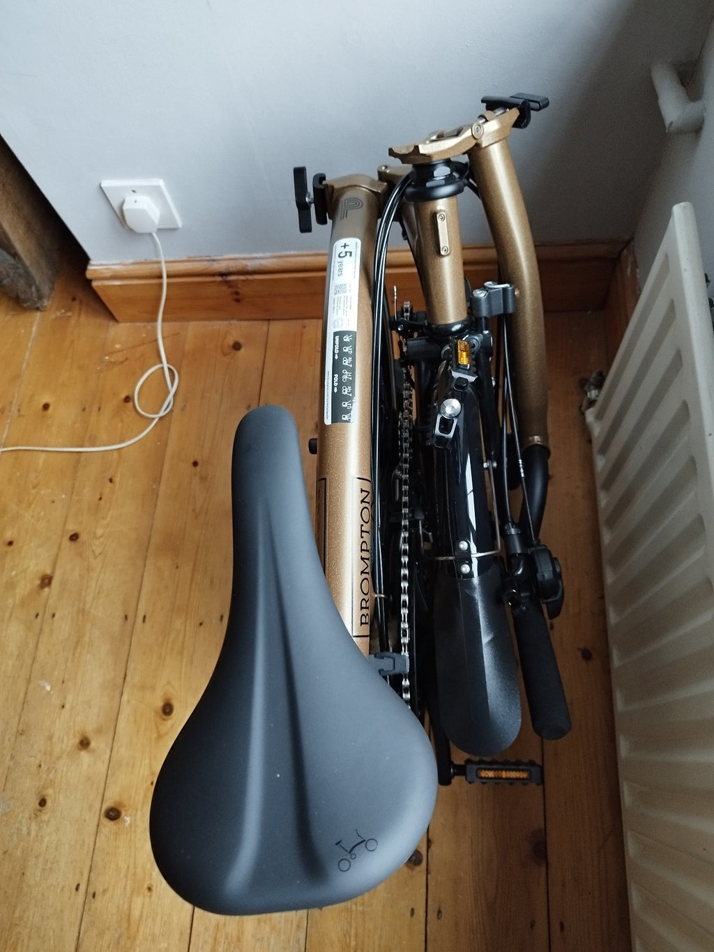 Brompton Folding Bike P Line M-type with Roller Frame 12 Speed Bronze Sky NEW