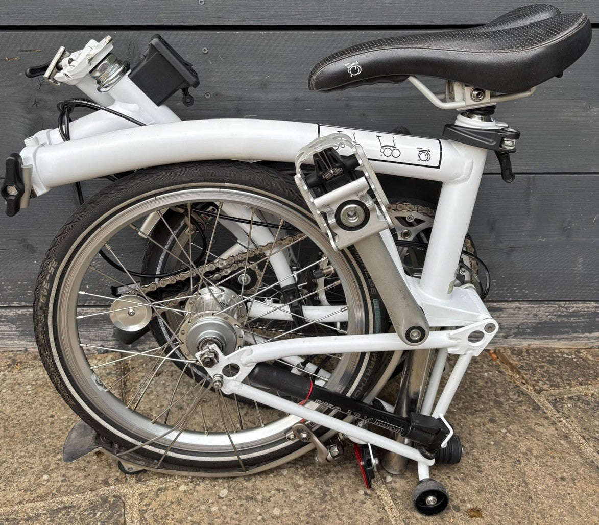 Brompton S3L Folding Bike 3 Speed C Line in White