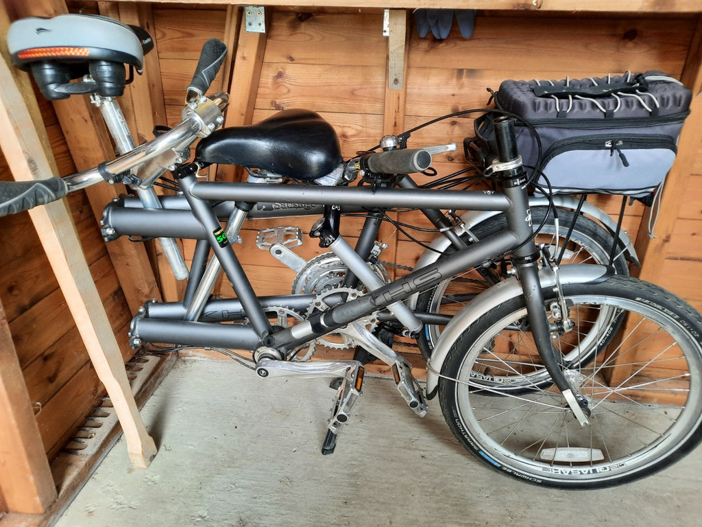 folding tandem bicycle