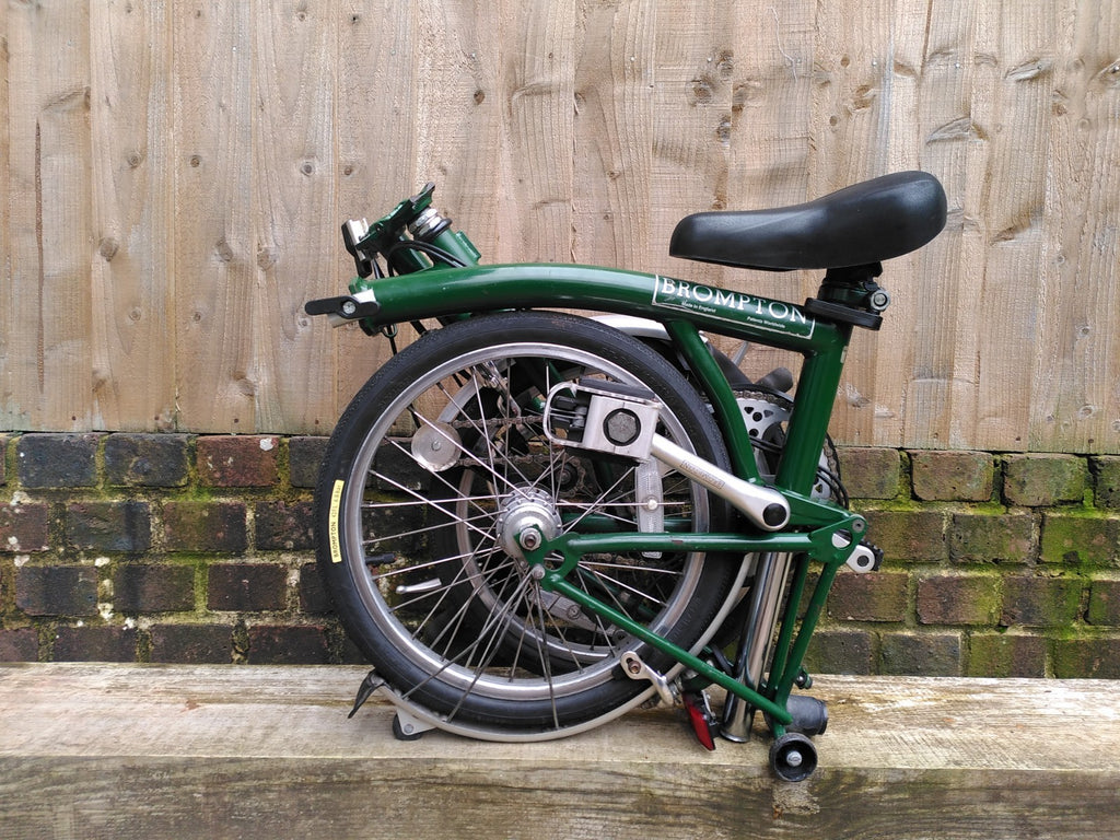Brompton Folding Bike 3-Speed racing  green great condition