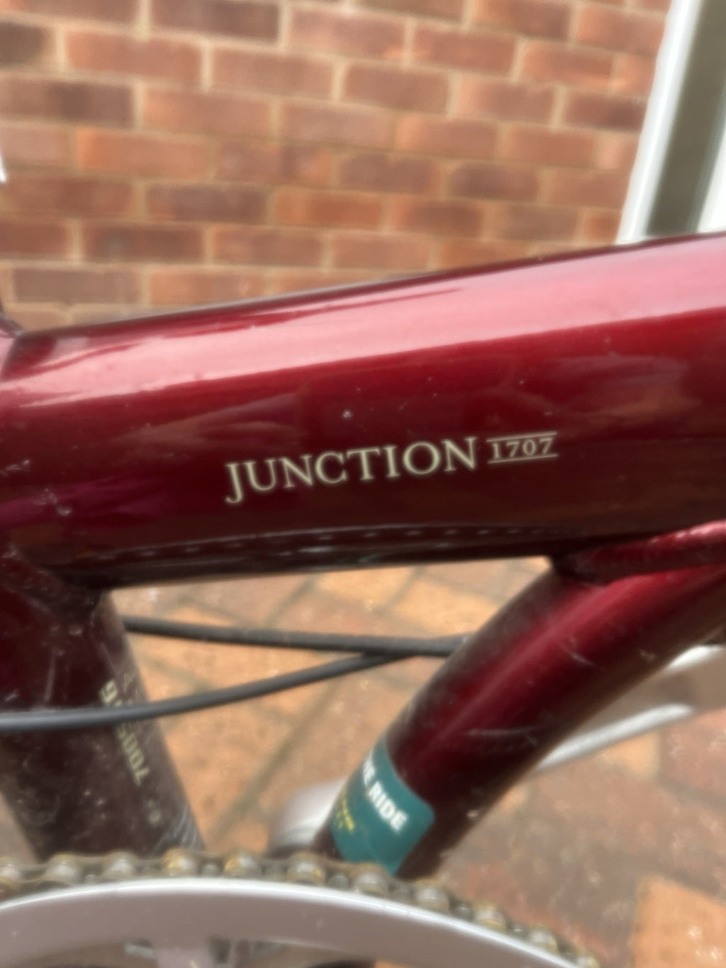 Bickerton Junction 1707 20in Folding Bike V-Brake Flat Bar Derailleur Red