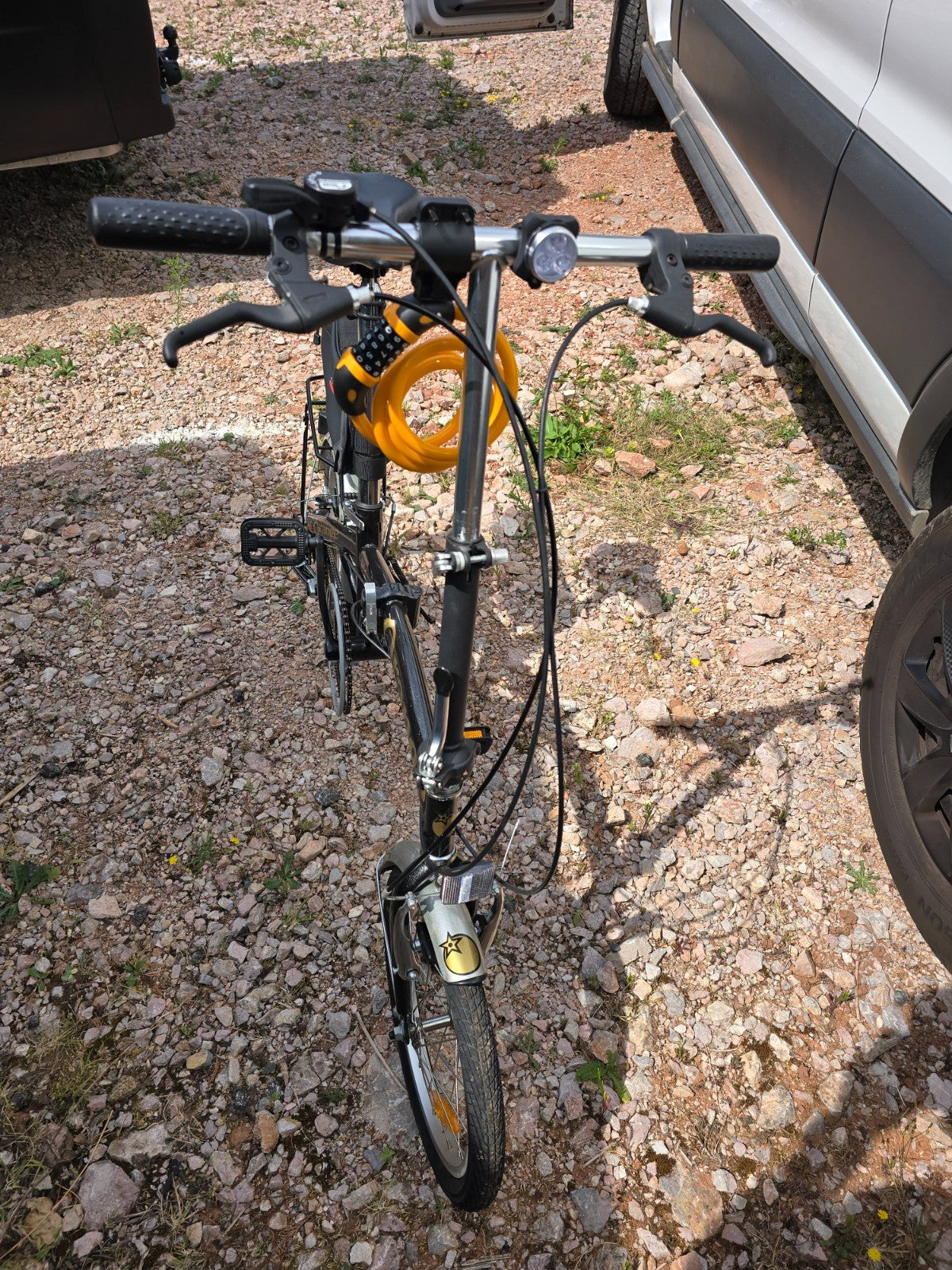 folding bicycles pair 6 speed shimano gears