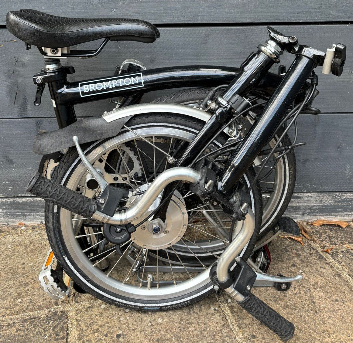 Brompton M3L Swytch Converted Folding Bicycle 3 Speed C line gloss Black