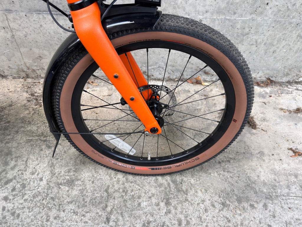 Brompton G Line - 4 SPEED  and extras package Size Large - Adventure Orange