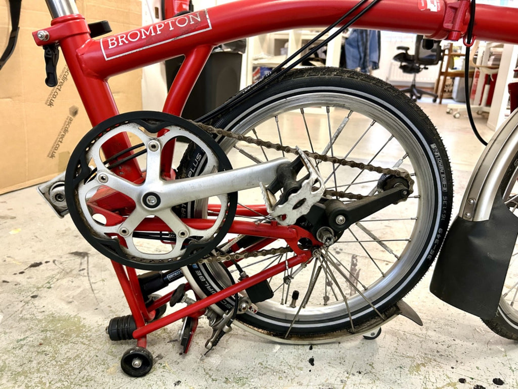 Brompton M3L folding bicycle in Red Excellent Condition