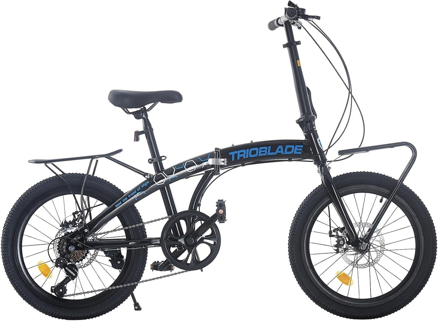 20" Folding Bike Lightweight Aluminium Frame 7-Speed Shimano Disc Brakes