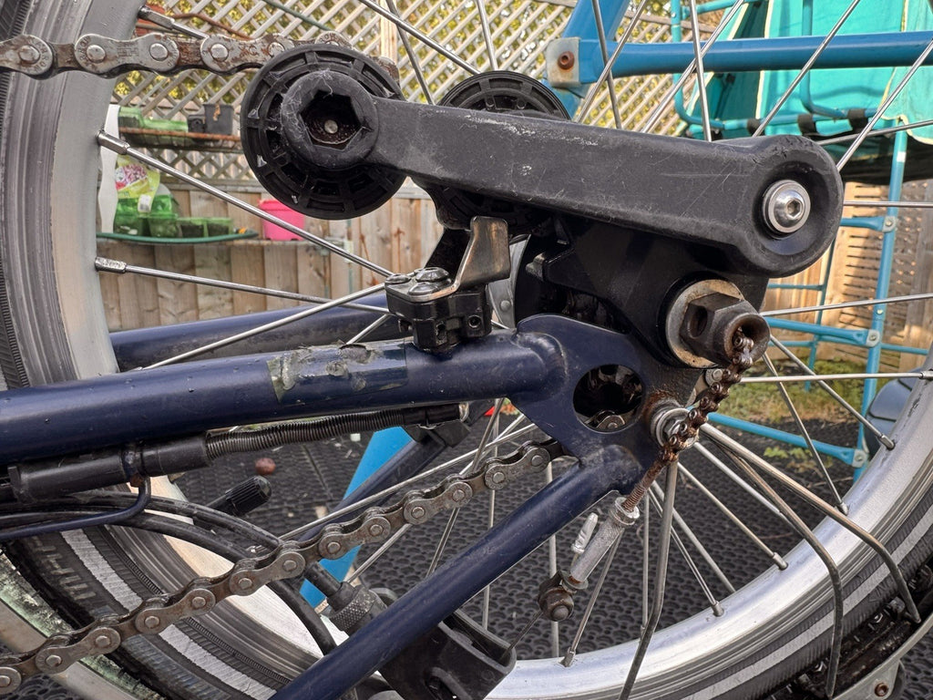 Brompton 16in Folding Bike Blue 3-Speed Hub Gears Mudguards Reflectors