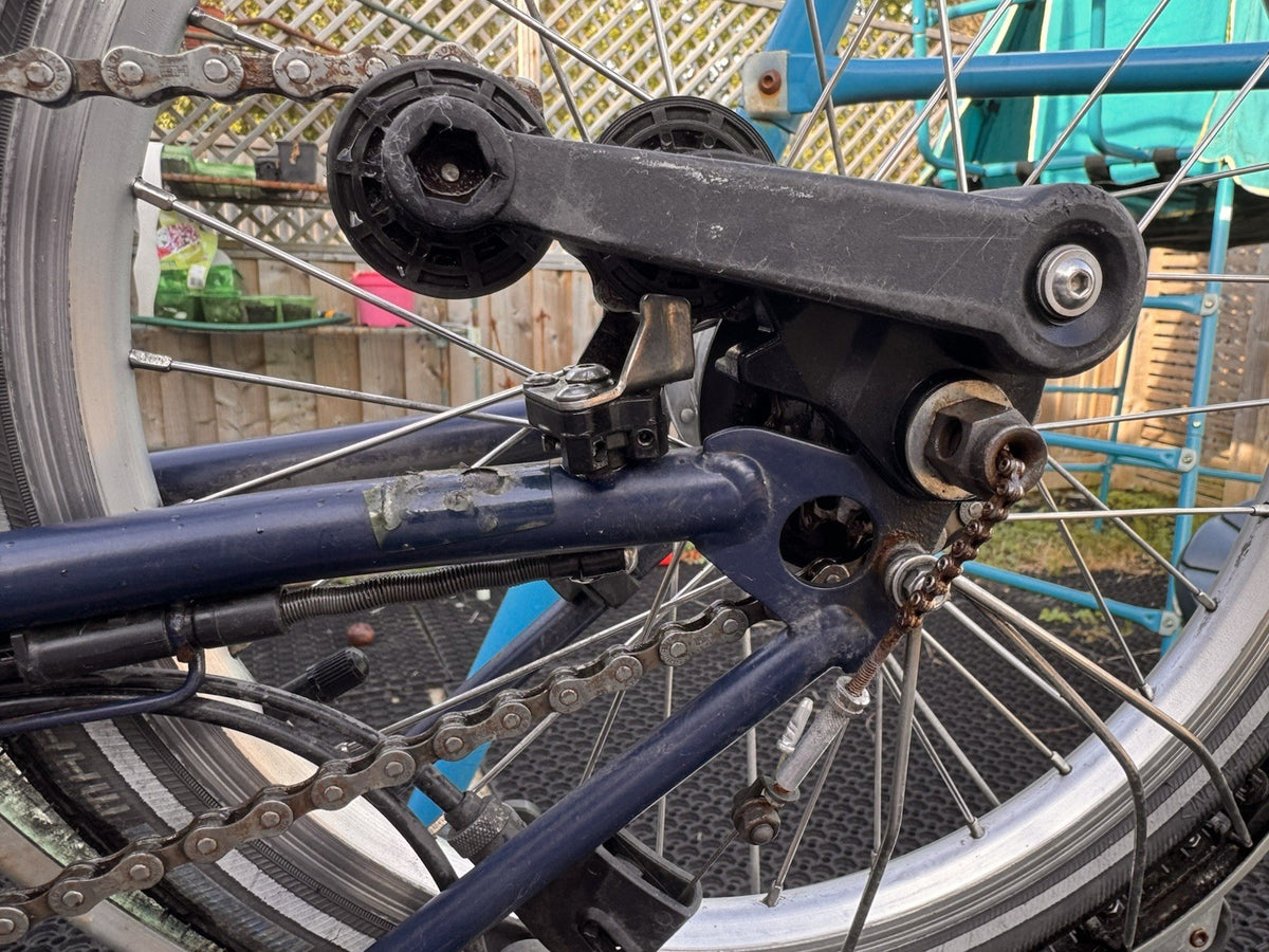 Brompton 16in Folding Bike Blue 3-Speed Hub Gears Mudguards Reflectors