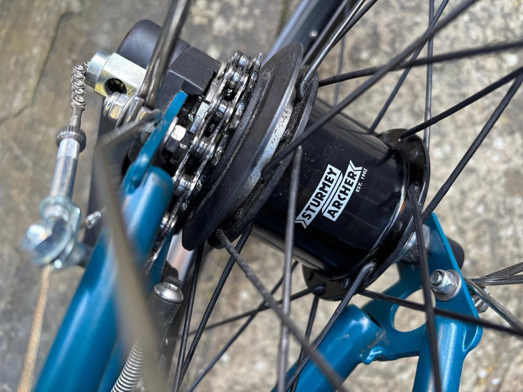2023 Brompton C Line 6 Speed Urban in Ocean Blue + Optional Swytch Kit Fitted