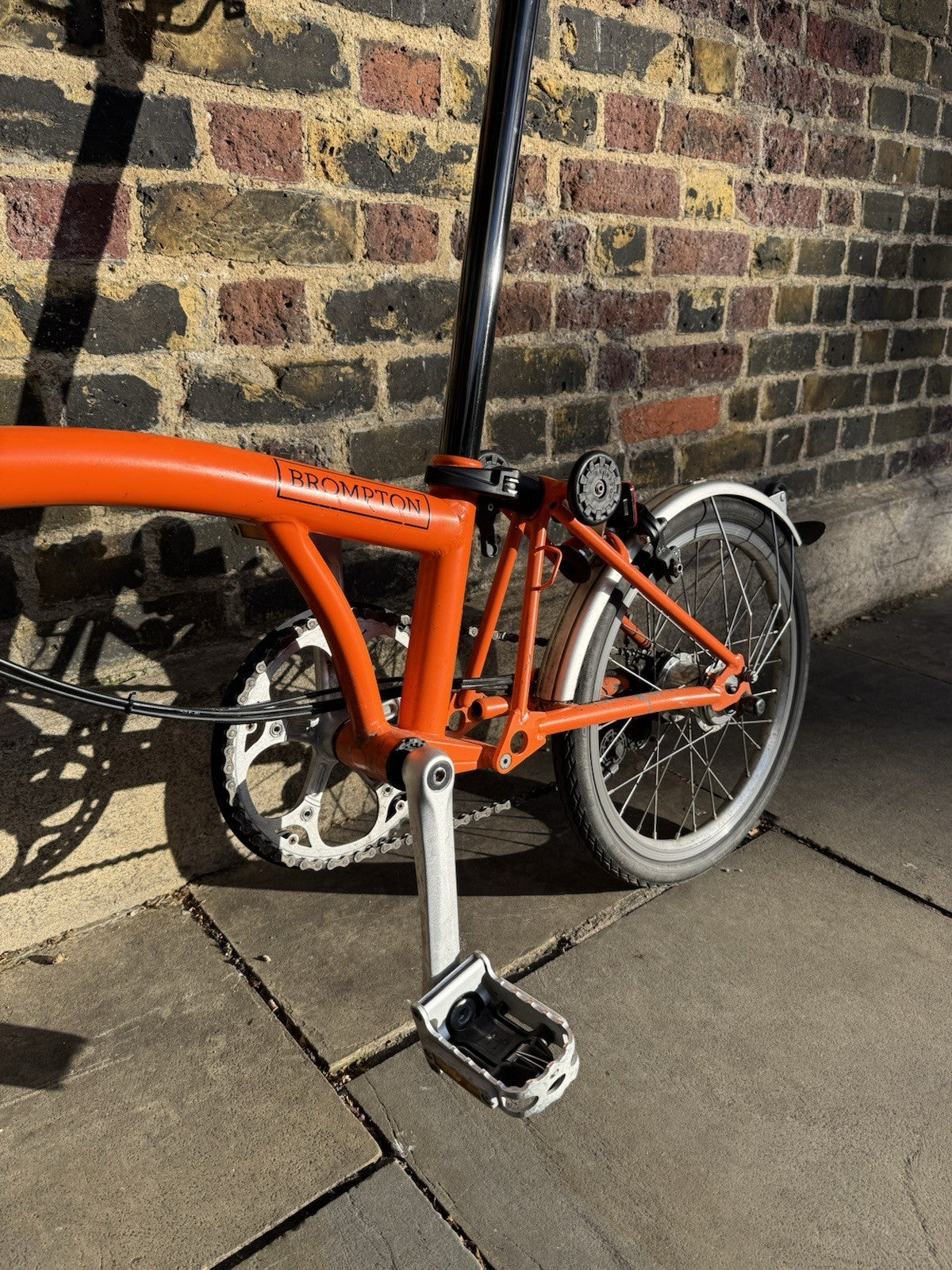 Brompton M6L C Line Explore 2021 Signal Orange 6 Speed M Bar Freshly Serviced