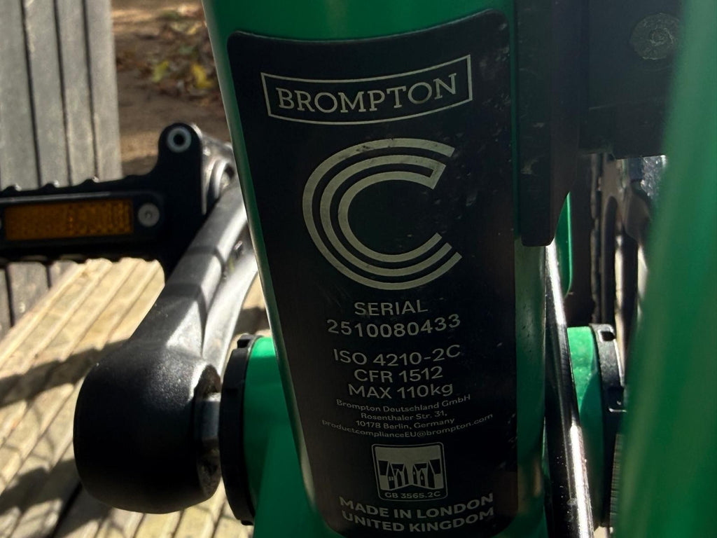 Brompton C Line 12 Speed 2025 - Mint Condition - CAMBRIDGE COLLECTION