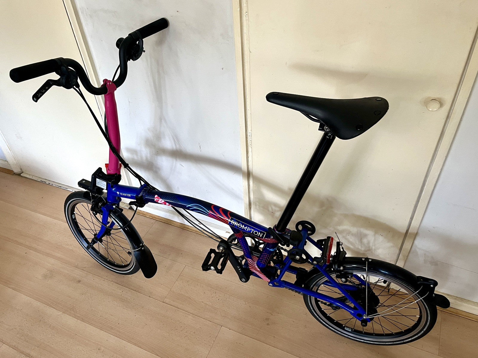 Brompton 2024 Team GB P Line Edition 12 Speed Folding Bike EXC COND