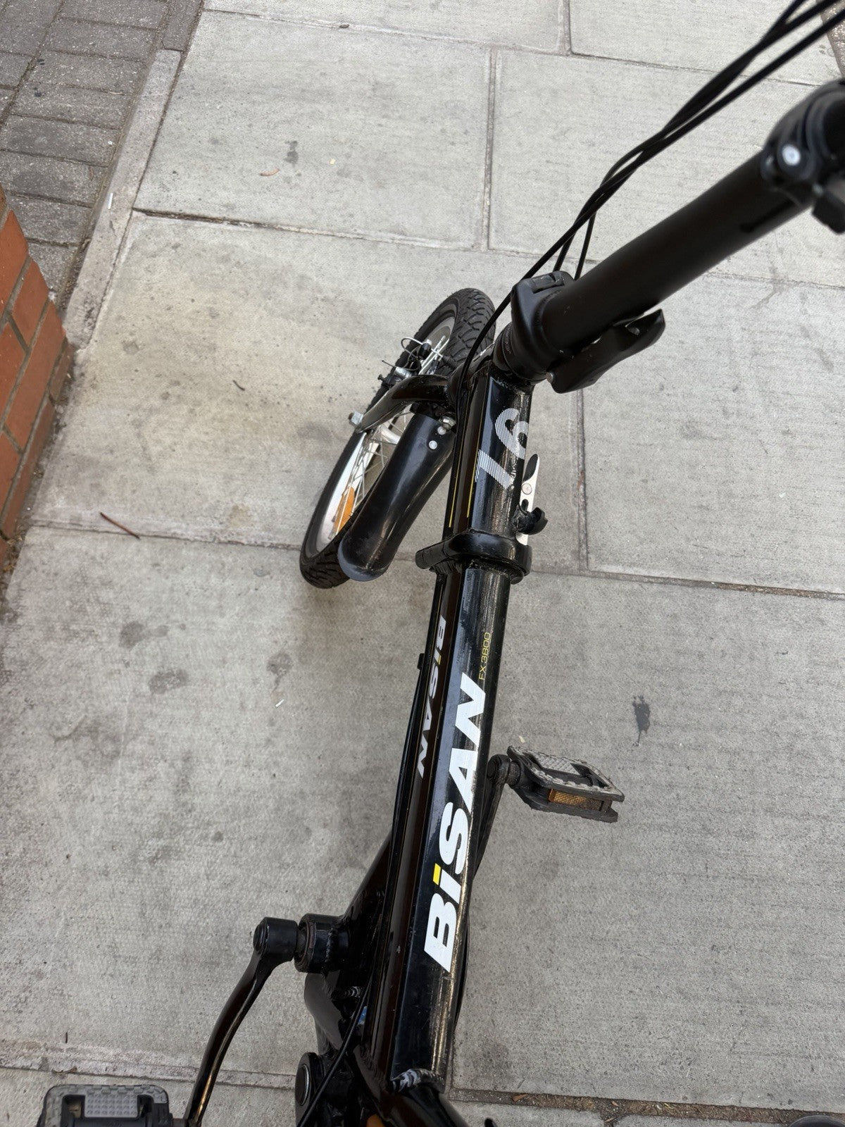 Bisan FX3800 Folding Bike – Black, 16” Wheels, Used, Working Condition