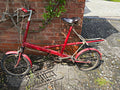 Moulton Standard Red Bike , 3 speed with rear rack, Brooks Leather saddle