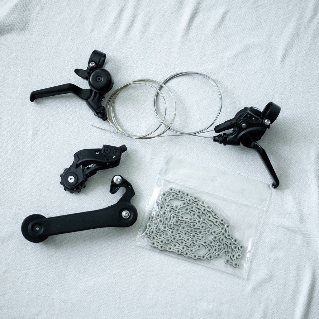 Brompton C/P/T Line 4 Speed Brake Lever Shifter Rear Derailleur Tensioner Chain