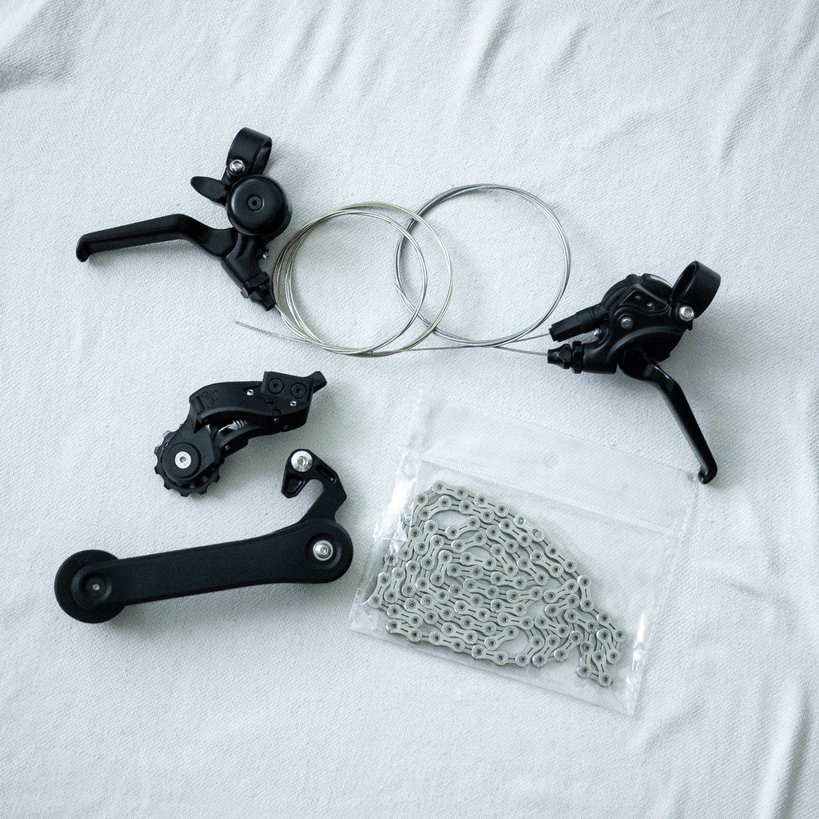 Brompton C/P/T Line 4 Speed Brake Lever Shifter Rear Derailleur Tensioner Chain