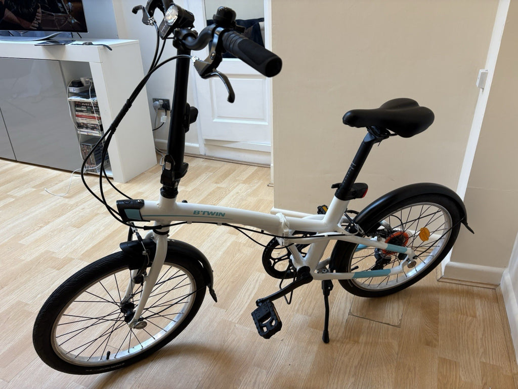 B’Twin Folding Bike – Barely Used – Excellent Condition – £250 ONO