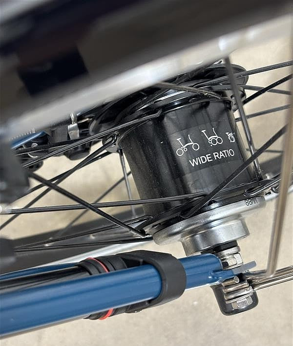 Brompton C Line 6 Speed 2023 High Handlebar Folding Bike - Ocean Blue